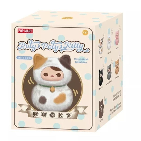 Pop Mart PUCKY Roly-Poly Kitty Series Vinyl Plush