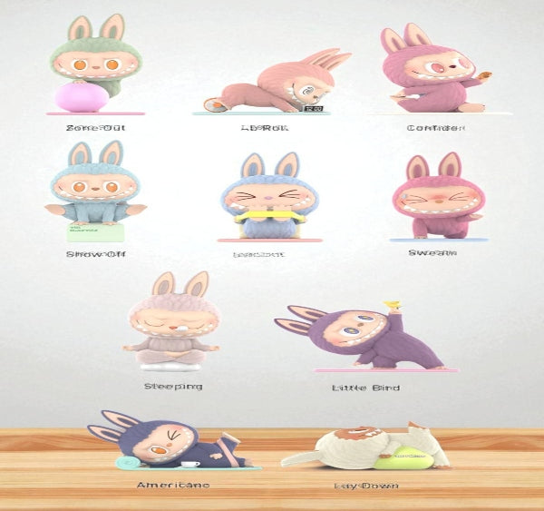 Labubu The Monsters Lazy Yoga Series Figures