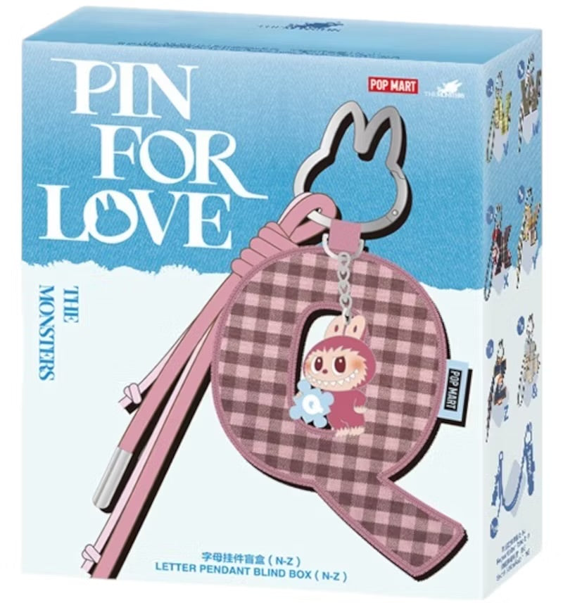 Labubu The Monsters Pin for Love Series Letter Pendant (A-M) (N-Z)
