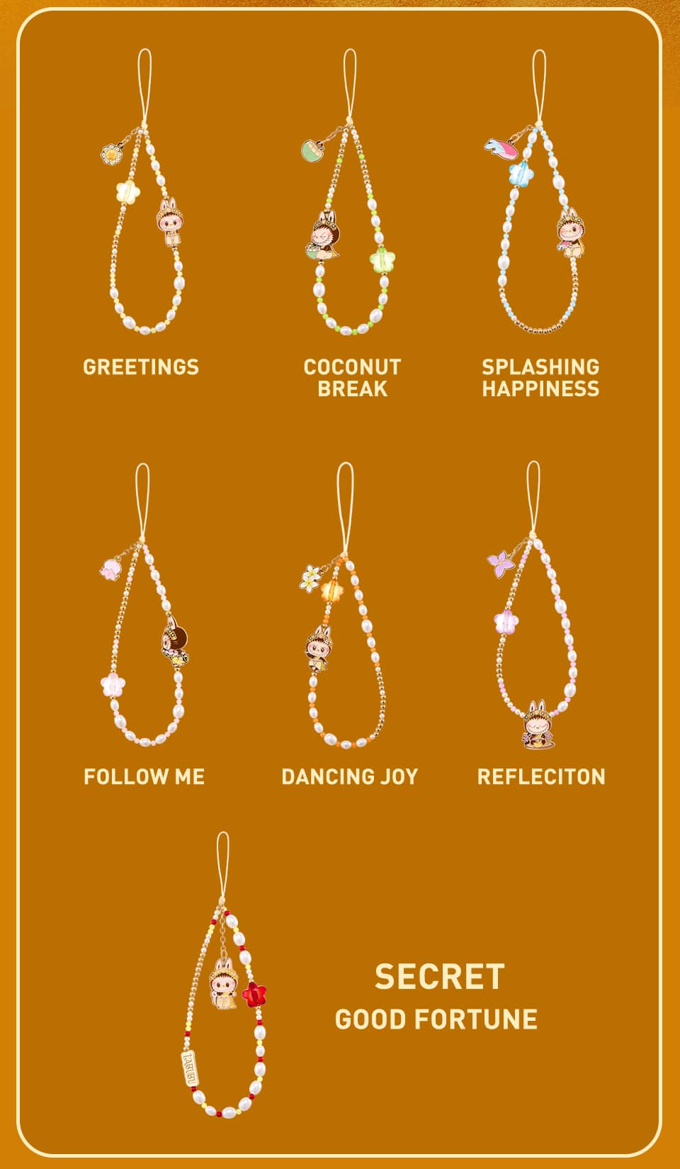 Labubu The Monsters Good Luck to You Phone Charm