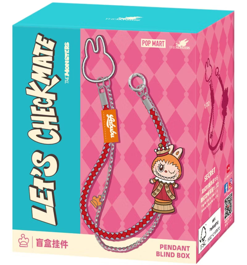 labubu let's checkmate pendant