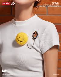 crybaby crying again plush badge