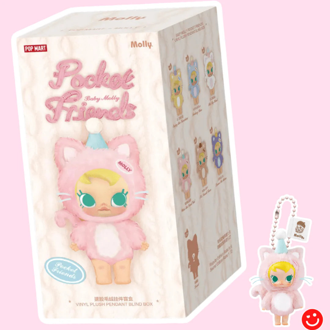 Baby Molly Pocket Friends Series Vinyl Plush Pendant