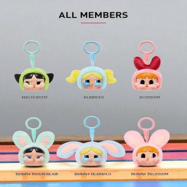 Pop Mart CryBaby x Powerpuff Girls Series Vinyl Face Plush